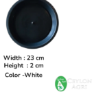 Plastic Pot Tray (Black) | ප්ලාස්ටික් මල් පෝච්චි තැටි
