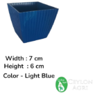 Plastic pots (Light Blue) | මල් බදුන්