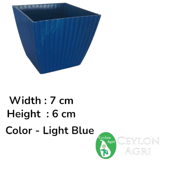 Plastic pots (Light Blue) | මල් බදුන්