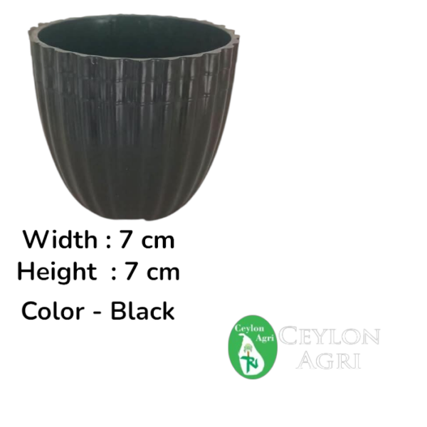 Plastic pots (Black) | මල් බදුන්