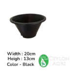 Plastic Pots (Black ) | මල් බදුන්