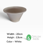 Plastic Pots (White) | මල් බදුන්