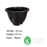 Plastic Pots (Black) | මල් බදුන්