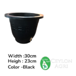 Plastic pots (Black) | මල් බදුන්