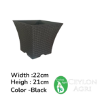 Plastic pots (Black) | මල් බදුන්